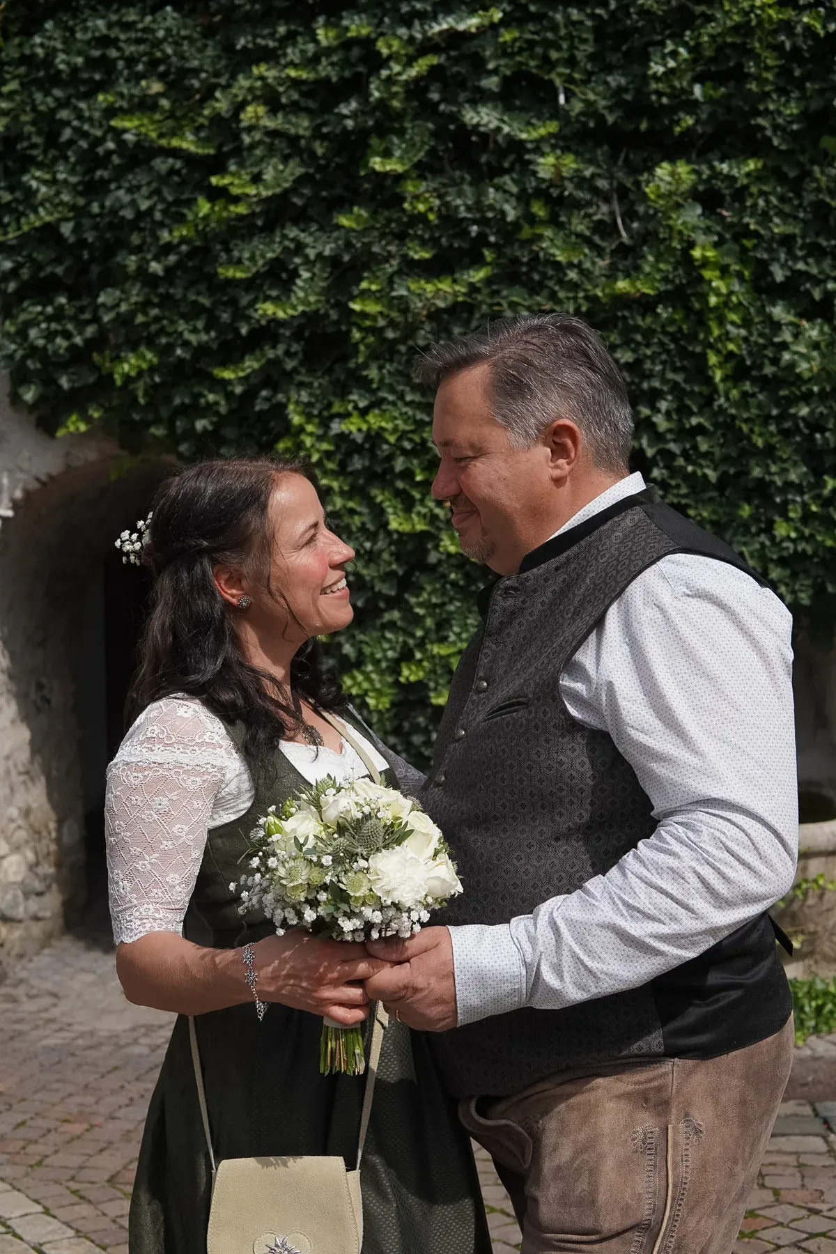Paarportrait bei einer Hochzeit