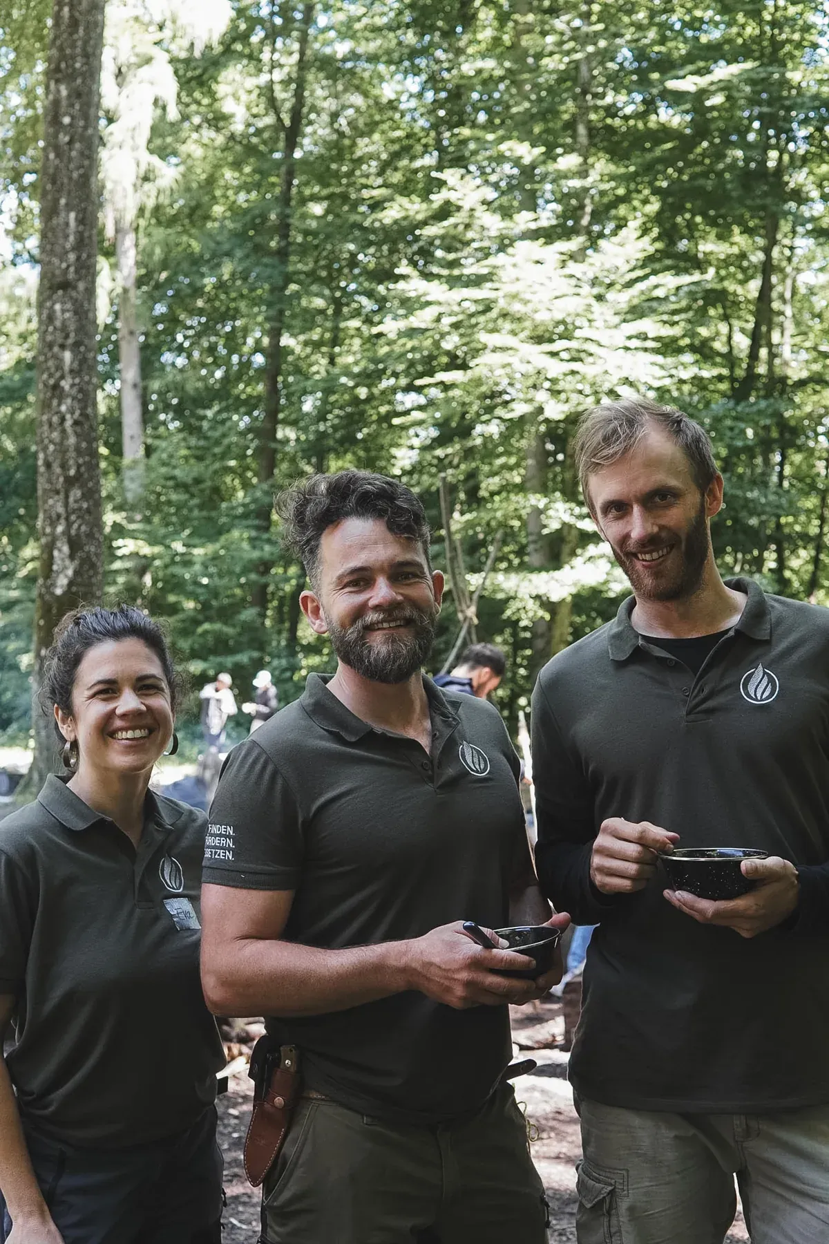 Gruppe bei einem Outdoor Event